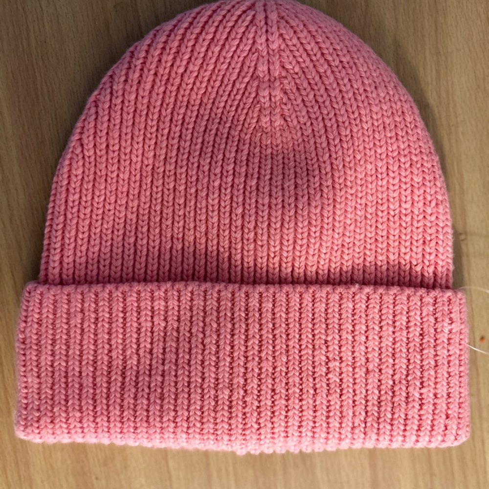 Cozy Pink Knit Beanie
